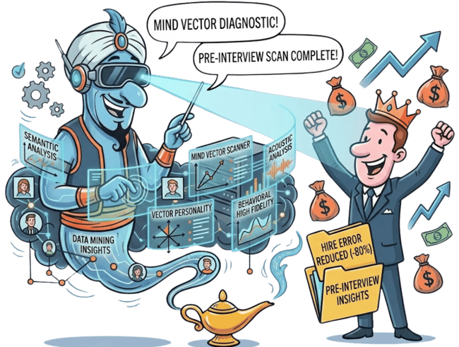 MindVectorRH: IA de match comportamental de alta fidelidade que reduz erros de contratação em até 80%